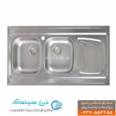 سینک ظرفشویی لگن چپ روکار نیل کد sa1