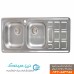 سینک توکار  لگن چپ ابعاد 52*122