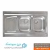 سینک ظرفشویی نیل لگن راست روکار 60*120