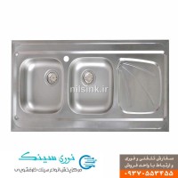 سینک ظرفشویی لگن چپ روکار نیل کد sa1