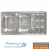 سینک توکار  لگن چپ ابعاد 52*122