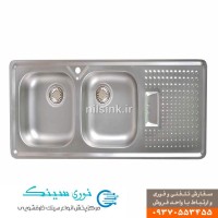 سینک دو لگن چپ توکار sa13